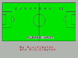European Trophy II (1986)(E&J Software)